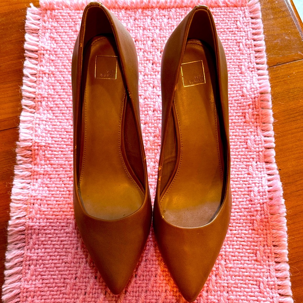 Brown stiletto heels